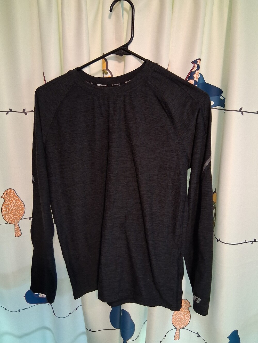 Russell Athletic Kids Dark Charcoal Long Sleeve Size XL
